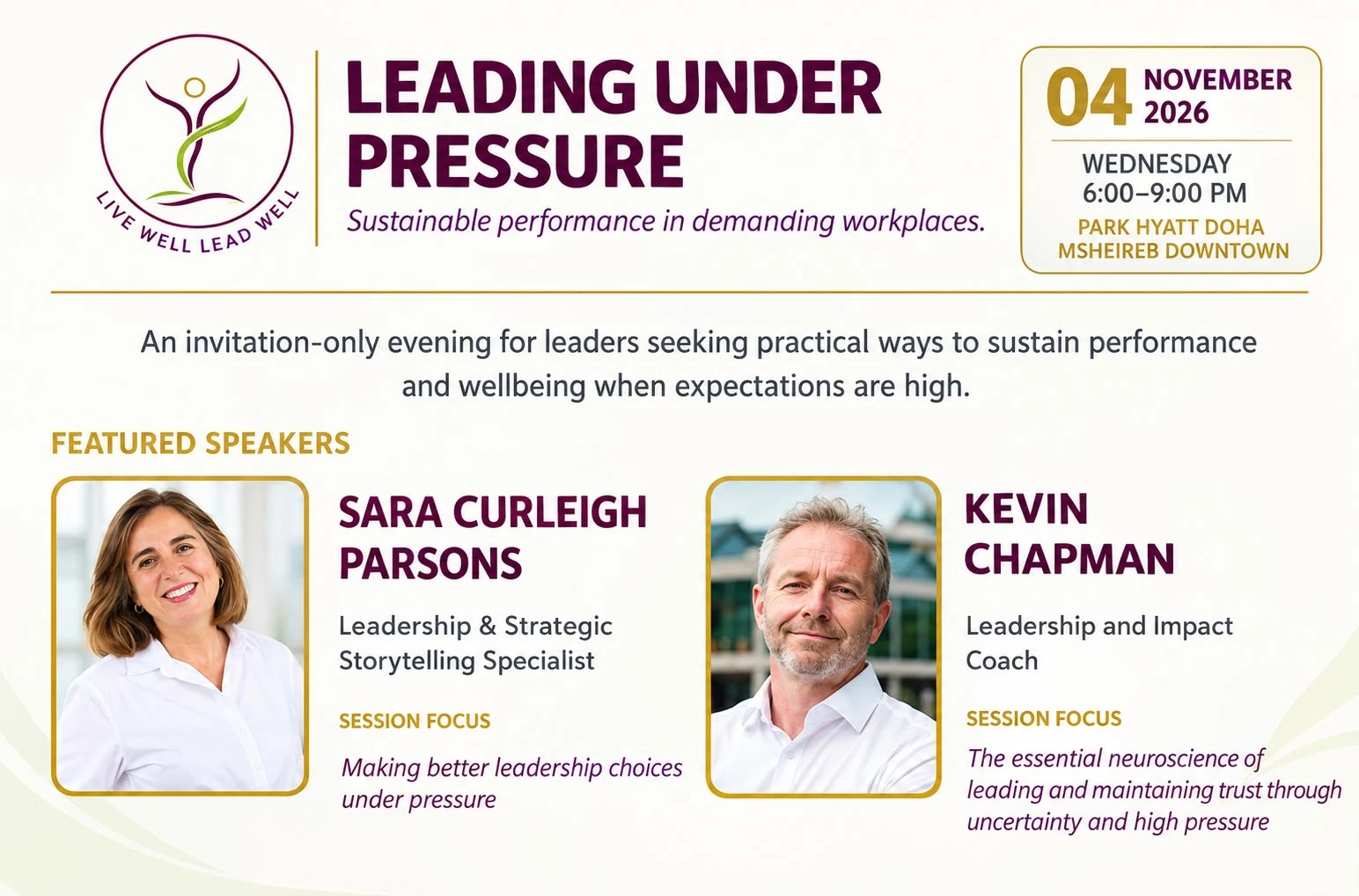 Leading Under Pressure: Sustainable Performance in Demanding Workplaces