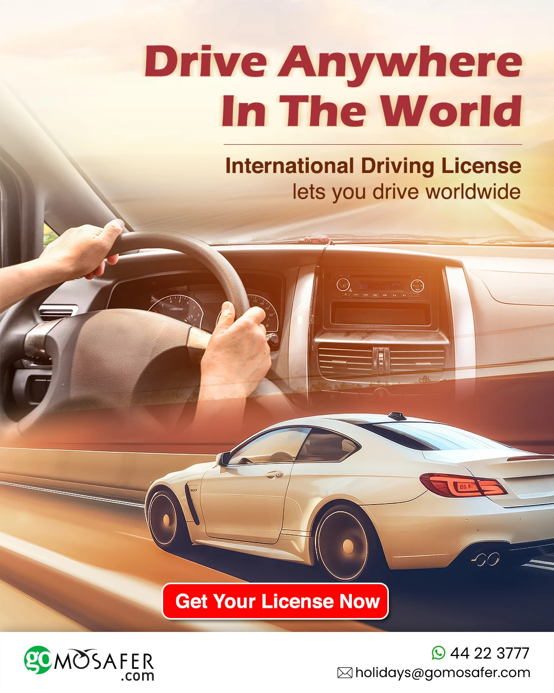 International Driving License lets you drive worldwide!