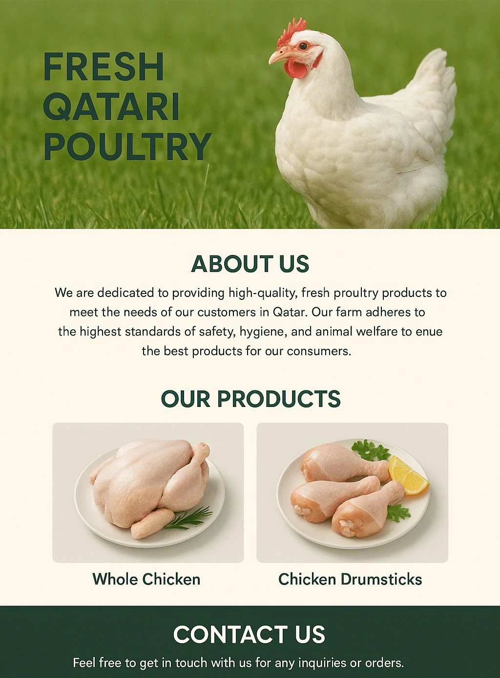 🐔 FRESH QATARI POULTRY