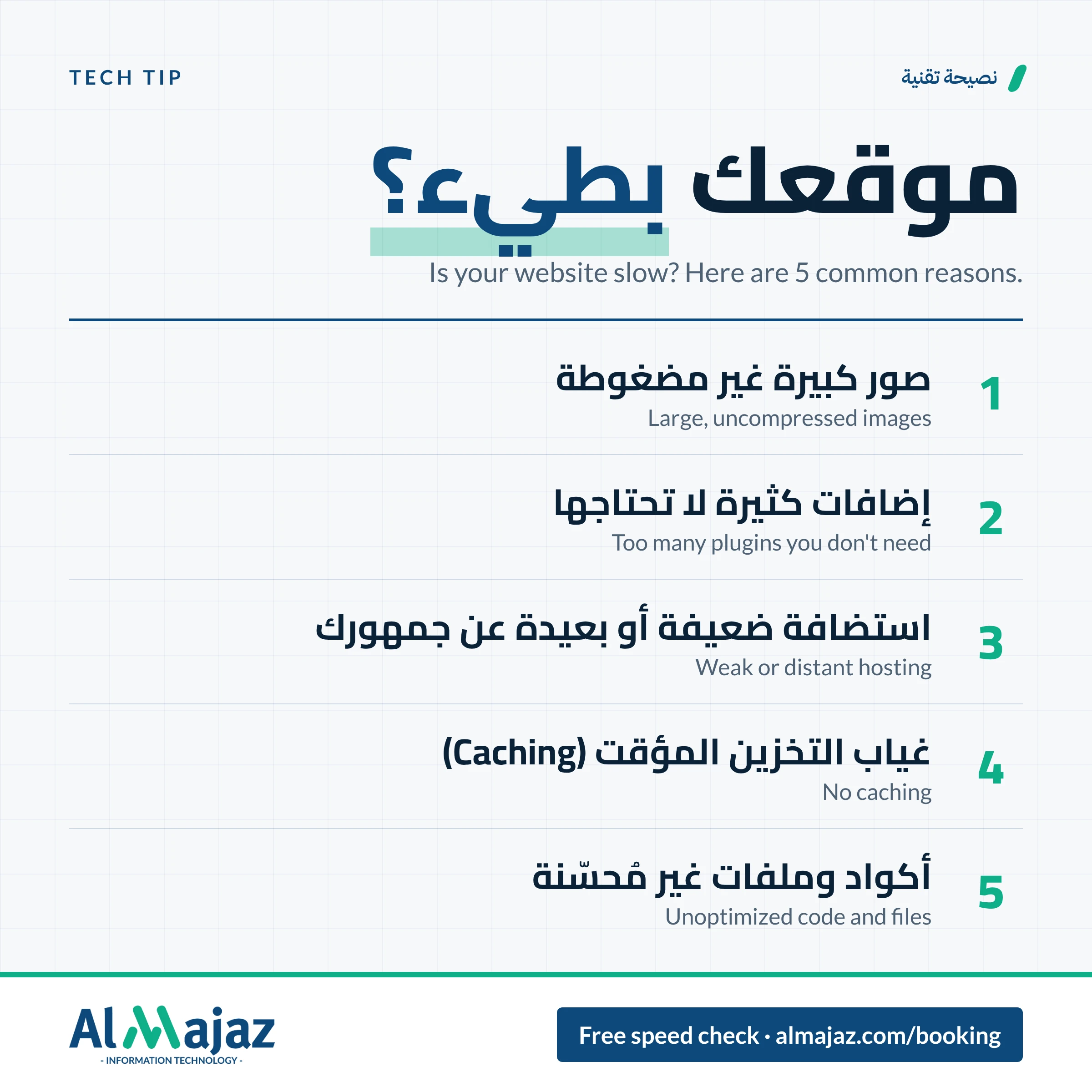 موقعك بطيء؟